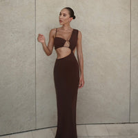 Aurelia Maxi Dress Chocolate