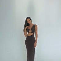 Aurelia Maxi Dress Chocolate