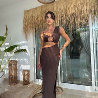 Aurelia Maxi Dress Chocolate