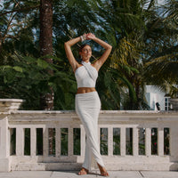 Klara Bamboo Skirt White