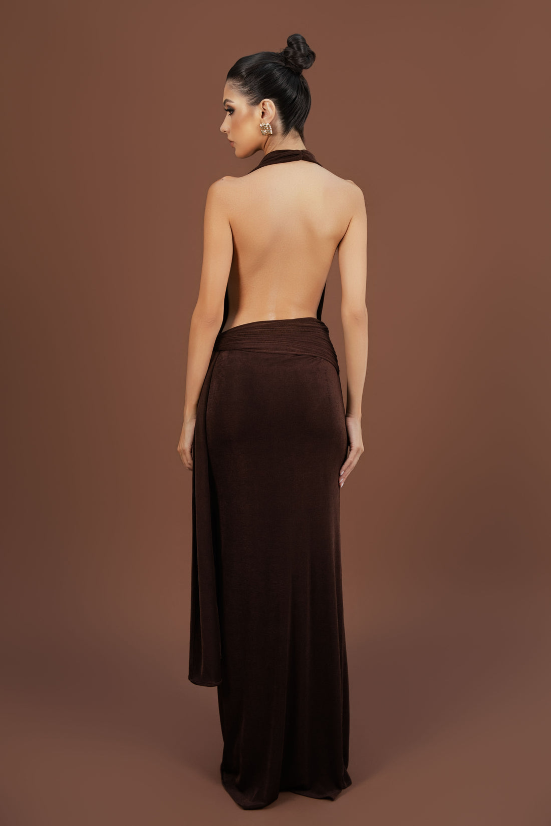 Valeria Gown Chocolate