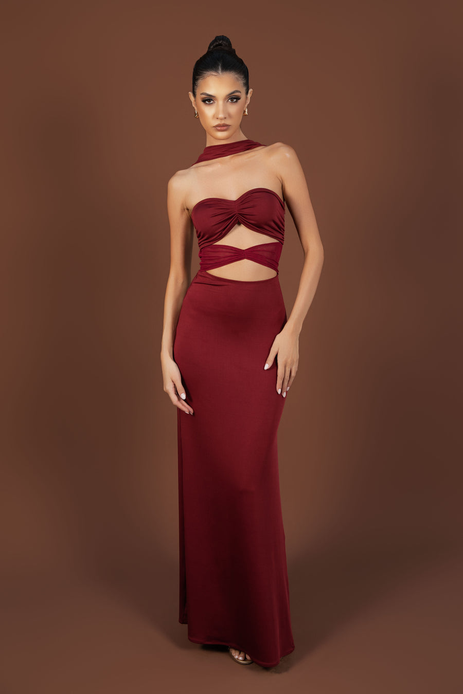 Monique Maxi Dress Cherry