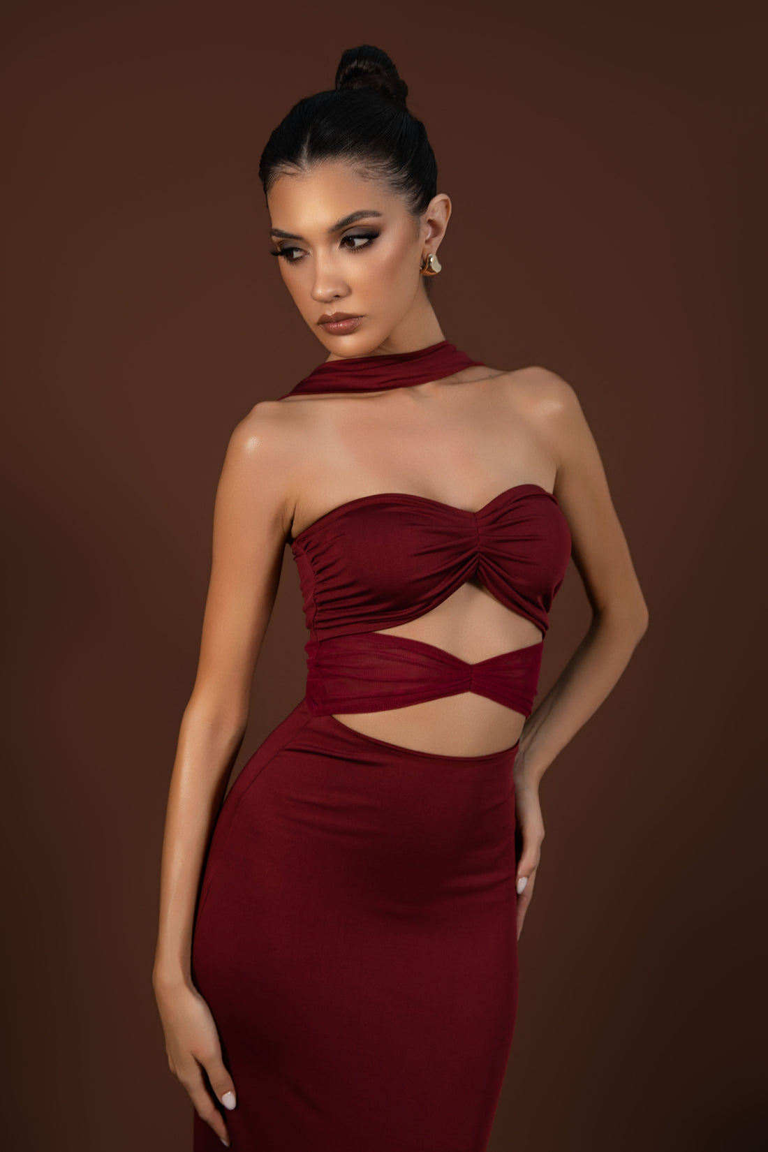 Monique Maxi Dress Cherry