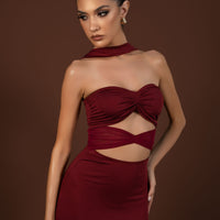 Monique Maxi Dress Cherry