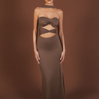 Monique Maxi Dress Brown