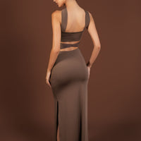 Monique Maxi Dress Brown