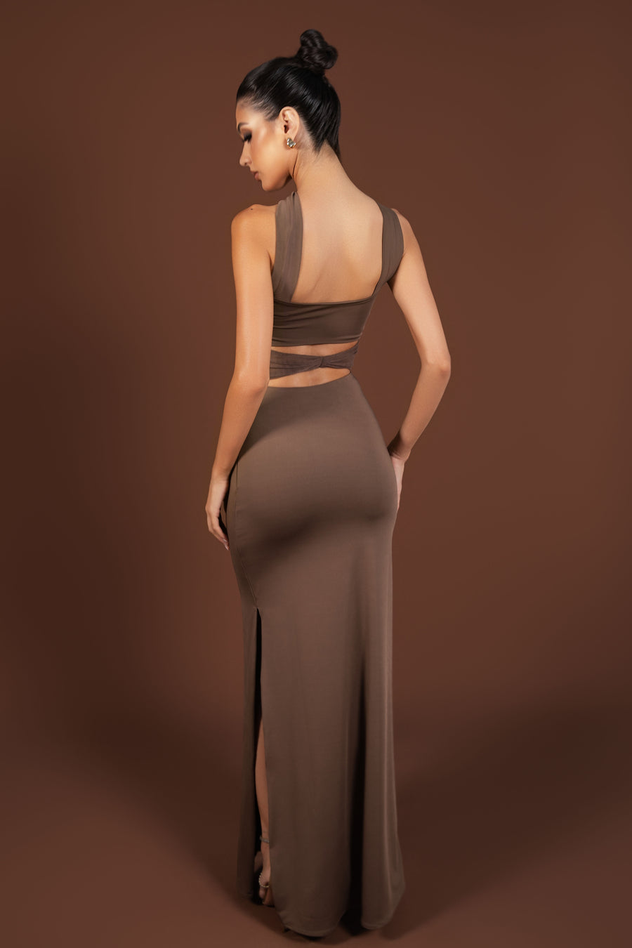 Monique Maxi Dress Brown