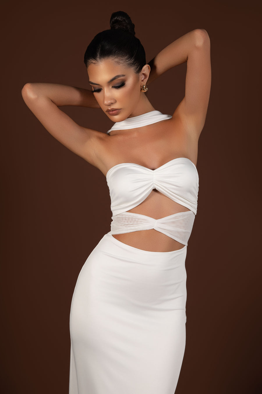 Monique Maxi Dress White