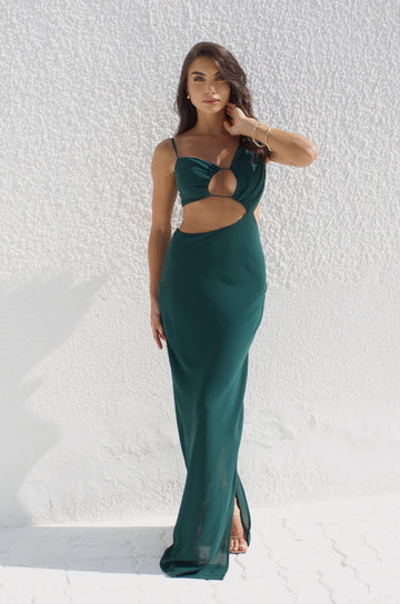 Aurelia Maxi Dress Emerald