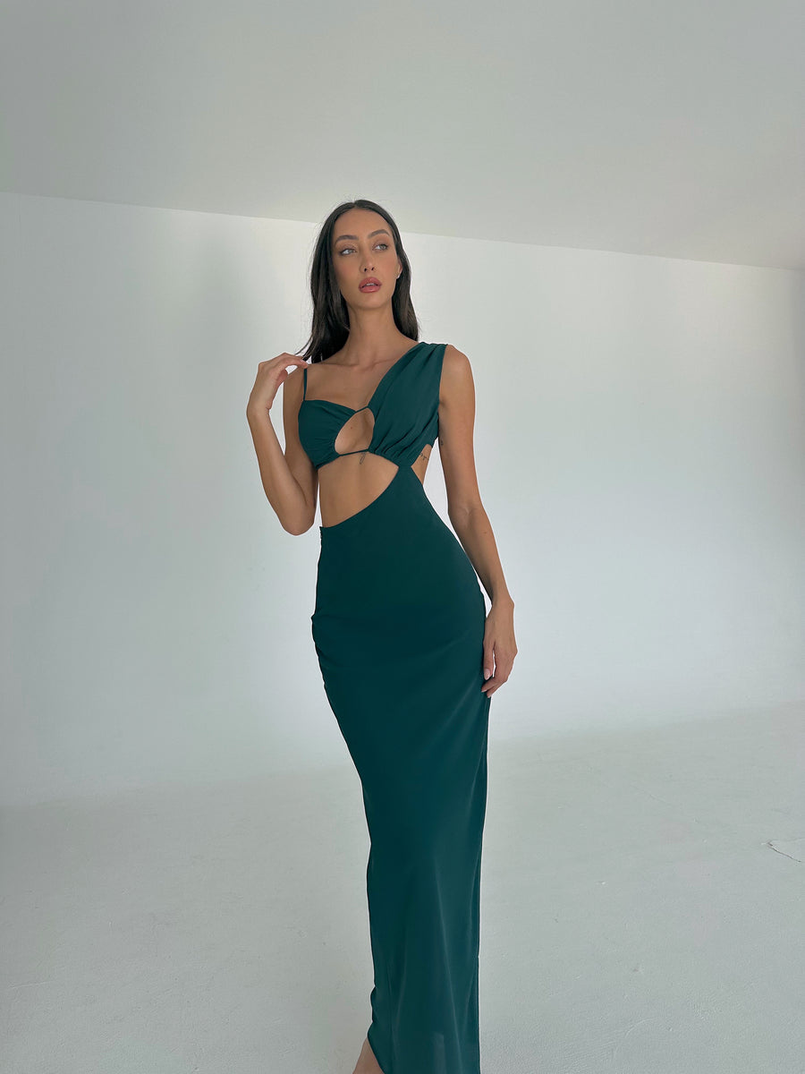 Aurelia Maxi Dress Emerald