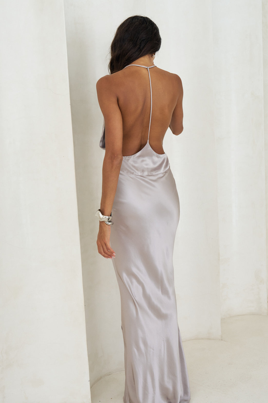 Seraphina Viscose Gown Silver