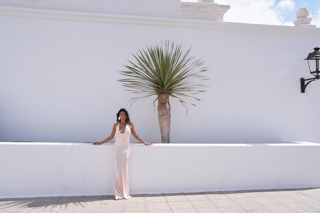 Seraphina Viscose Gown Baby Pink