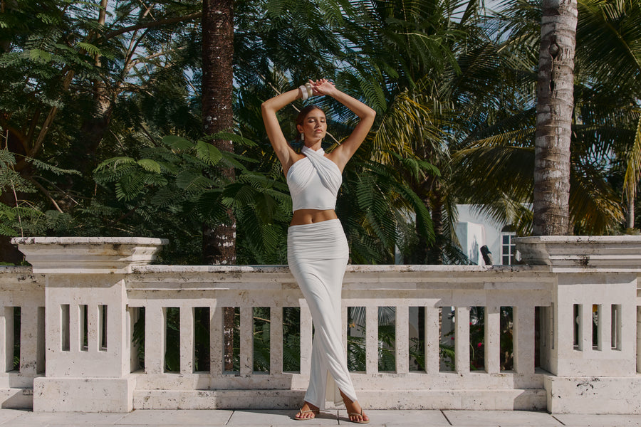 Klara Bamboo Top White