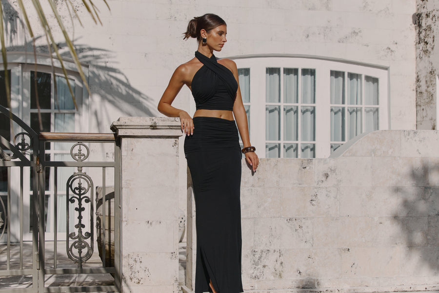Klara Bamboo Top Black
